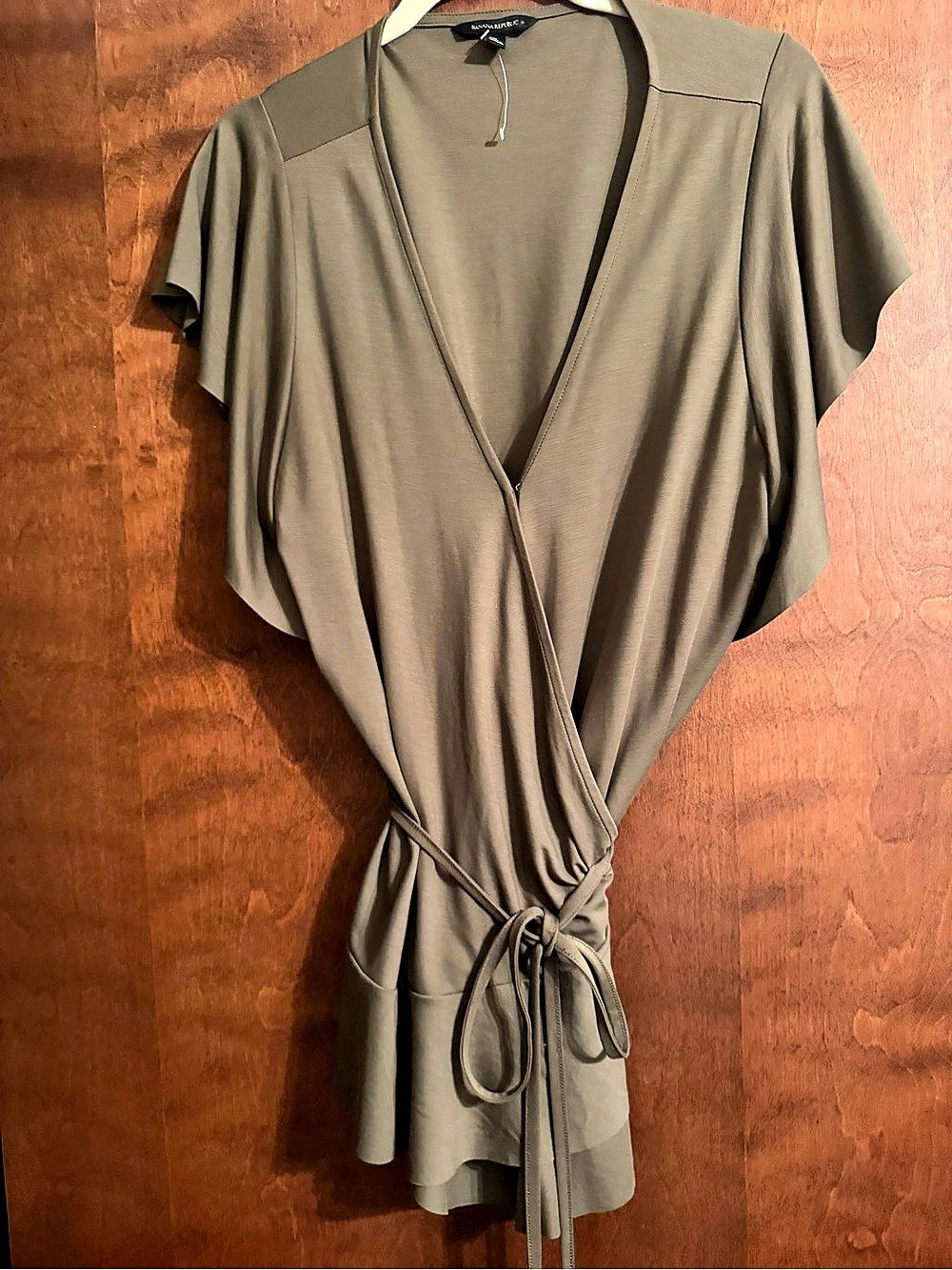 Banana Republic Wrap Mini Dress in Brown Size XL